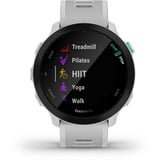 Garmin Forerunner 55, Smartwatch hellgrau/schwarz, 42 mm, Silikon-Armband