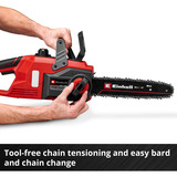 EINHELL Power X-Change Akku-Kettensäge FORTEXXA 18/30, 18Volt rot/schwarz, ohne Akku und Ladegerät