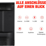 Telefunken XH32TP900S, LED-Fernseher 80 cm (32 Zoll), schwarz, WXGA, TiVo OS-Betriebssystem