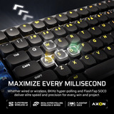 Corsair Vanguard AIR 99, Gaming-Tastatur schwarz, DE-Layout, Corsair OPX Low Profile