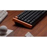 Keychron K2 HE, Gaming-Tastatur schwarz/holz, DE-Layout, Gateron Double-Rail Magnetic Nebula, Aluminiumrahmen