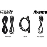 iiyama ProLite T5529AS-B1AG , LED-Monitor 139 cm (54.6 Zoll), schwarz (matt), UltraHD/4K, VA, Touchscreen, Android, USB-C
