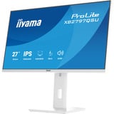 iiyama ProLite XB2797QSU-W1, LED-Monitor 68.5 cm (27 Zoll), weiß (matt), QHD, IPS, HDMI, DP, USB-Hub, Ergonomischer Standfuß