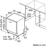 Bosch SMV4EAX28E Serie 4, Spülmaschine 60 cm, Home Connect