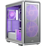 Cooler Master MasterFrame 600 Mesh ARGB , Tower-Gehäuse silber, Tempered Glass