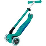 GLOBBER Primo Foldable Plus Lights, Scooter türkis/dunkelblau