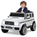Jamara Ride-on Mercedes-AMG G 63, Kinderfahrzeug weiß, 12V