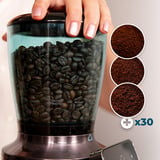 Cecotec SteelMill Touch, Kaffeemühle edelstahl/schwarz, 200 Watt