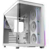 FSP M580 Plus, Tower-Gehäuse weiß, Tempered Glass