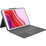 Logitech Combo Touch, Tastatur grau, DE-Layout, Scherenmechanik, für iPad 9./8. /7. Generation