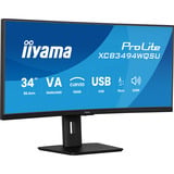 iiyama ProLite XCB3494WQSU-B1, LED-Monitor 86.7 cm (34 Zoll), schwarz (matt), WQHD, VA, Curved, AMD-FreeSync-Premium, 120Hz Panel