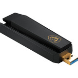 MSI AXE5400 WiFi USB Adapter, WLAN-Adapter schwarz