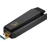 MSI AXE5400 WiFi USB Adapter, WLAN-Adapter schwarz