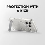 PanzerGlass CARE Kickstand Case, Handyhülle transparent, iPhone 17 Pro, MagSafe