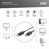 Digitus DisplayPort Anschlusskabel, UHD 4K schwarz, 3 Meter