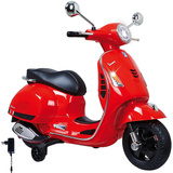 Jamara Ride-on Vespa GTS 125, Kinderfahrzeug rot, Lithium-Ionen-Akku