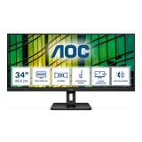 AOC U34E2M, LED-Monitor 86.4 cm (34 Zoll), schwarz, WQHD, VA, HDMI, DP, 100Hz Panel