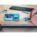 Hazet Elektronisches Drehmoment-Prüfgerät (7903E), Messgerät blau/schwarz, 1,5 – 30 Nm, 3/8 Zoll Sechskant, 1/4 Zoll Vierkant, 3/8 Zoll Vierkant
