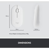 Logitech MK470 Slim Combo, Desktop-Set weiß, DE-Layout, Scherenmechanik