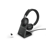 Jabra Evolve2 65, Headset schwarz, UC, USB-C, Ladestation