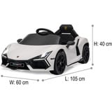 Jamara Ride-on Lamborghini Revuelto 2,4GHz, Kinderfahrzeug weiß, Fernsteuerung, Lithium-Ionen-Akku