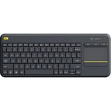 Logitech Wireless Touch Keyboard K400 Plus, Tastatur schwarz, DE-Layout