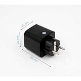 Shelly Plug M Gen3, Schaltsteckdose schwarz, 4er Pack
