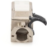Digitus Cat.6a Keystone-Modul, geschirmt silber, 24 Stück, mit intelligentem Kabelmanager