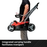 EINHELL Power X-Change Akku-Rasenmäher GE-CM 18/33 Li Kit, 18Volt rot/schwarz, Li-Ionen Akku 4,0Ah