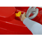 Jamara Snow Play - Bob Ralley 100 cm mit Lenkrad und Bremse, Schlitten rot
