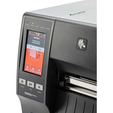 Zebra ZT411, Etikettendrucker schwarz/grau, 203 dpi, EPL, ZPL, ZPL II, USB, LAN, RS232, Bluetooth, Cutter