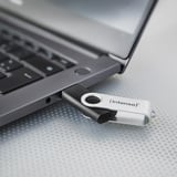 Intenso Office Line 256 GB, USB-Stick silber/schwarz, USB-A 3.2