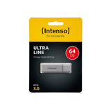 Intenso Ultra Line 64 GB, USB-Stick silber, USB-A 3.2 Gen1