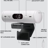 Logitech Brio 500, Webcam weiß/schwarz, Off White