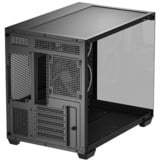 DeepCool CG330 3F, Tower-Gehäuse schwarz, Panorama-Design