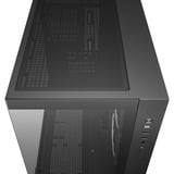 DeepCool CG330 3F, Tower-Gehäuse schwarz, Panorama-Design