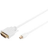 Digitus Adapterkabel mini-DisplayPort > DVI-D weiß, 2 Meter