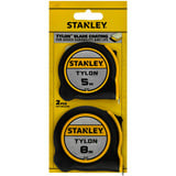Stanley Tylon-Bandmaß Doppelpack, 5 Meter + 8 Meter schwarz/gelb, 2-teilig
