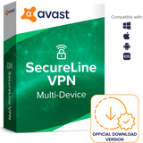 Avast SecureLine VPN, Sicherheit-Software 10 Lizenzen, 1 Jahr