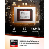GEEKOM A5, Mini-PC champagner, Windows 11 Pro