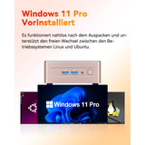 GEEKOM A5, Mini-PC champagner, Windows 11 Pro