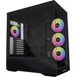 Lian Li Vector V100R, Tower-Gehäuse schwarz, Tempered Glass x 2