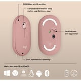 Logitech Pebble Mouse 2 M350s, Maus rosa, Bluetooth, für Windows/macOS/iPadOS/Android/ChromeOS/Linux