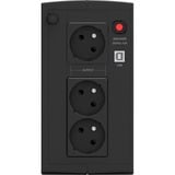 BlueWalker PowerWalker Basic VI 1000 SB FR, USV schwarz, Outlet: 3x Type E (French)