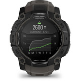 Garmin Instinct 3 - 50 mm, AMOLED, Smartwatch Black, Silikon-Armband