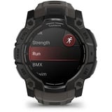 Garmin Instinct 3 - 50 mm, AMOLED, Smartwatch Black, Silikon-Armband