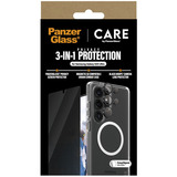 PanzerGlass Flagship 3-in-1 Privacy Set transparent/weiß, Samsung Galaxy S25 Ultra, QI-kompatibel, EasyAligner