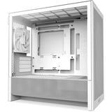 NZXT H3 Flow , Tower-Gehäuse weiß (matt), Tempered Glass