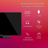 Telefunken XF40N750M, LED-Fernseher 102 cm (40 Zoll), schwarz, FullHD, Triple Tuner, Mediaplayer