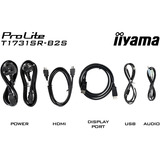 iiyama ProLite T1731SR-B2S, LED-Monitor 43 cm (17 Zoll), schwarz (matt), SXGA, TN, Touchscreen, HDMI, DP, VGA